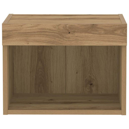 Set mobile TV con led Rovere artigianale 40 x 30 x 30 cm