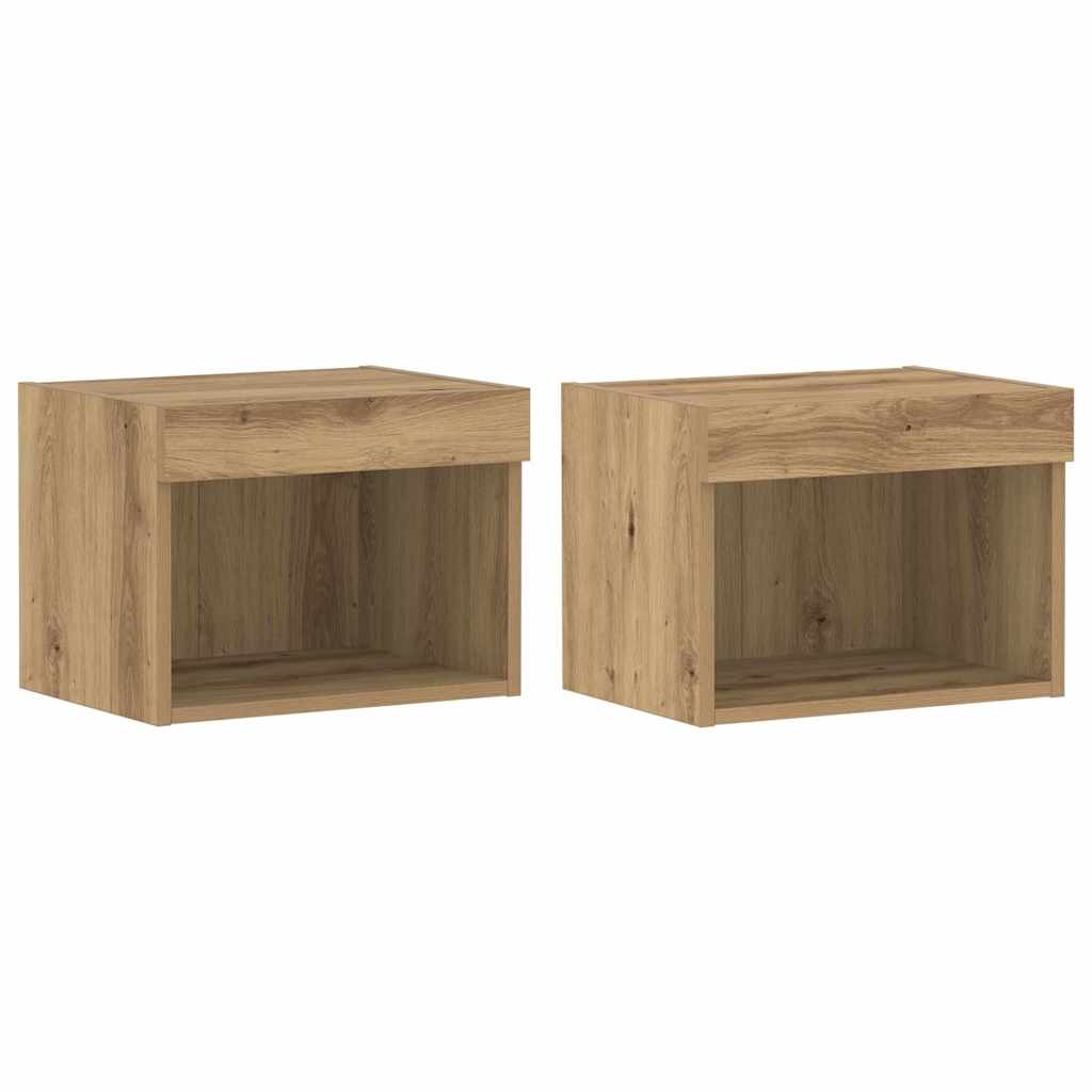 Set mobile TV 2 pcs Rovere artigianale 40 x 30 x 30 cm