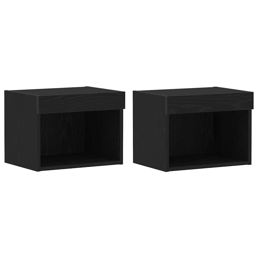 Set mobile TV 2 pcs Rovere Nero 40 x 30 x 30 cm