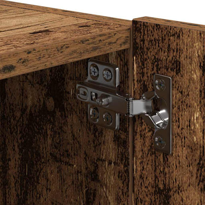 Mobile TV da parete con LED Legno vecchio 80 x 35 x 31 cm
