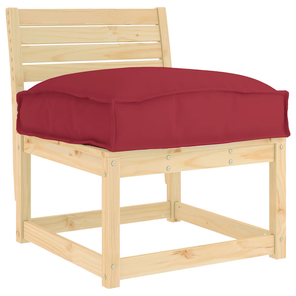 Cuscino Rosso Vino 50 x 50 x 12 cm Tessuto Oxford | homemem39