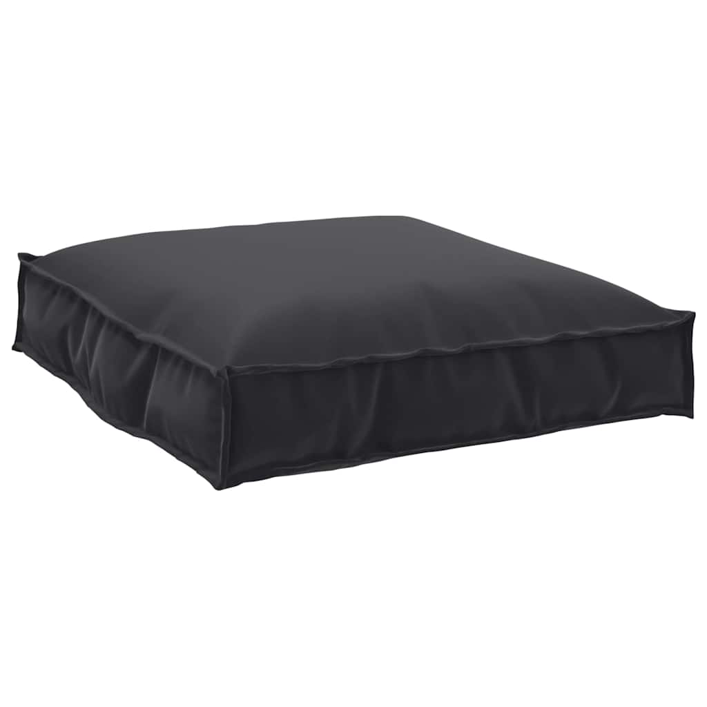 Cuscino Nero 70 x 70 x 12 cm Tessuto Oxford | homemem39