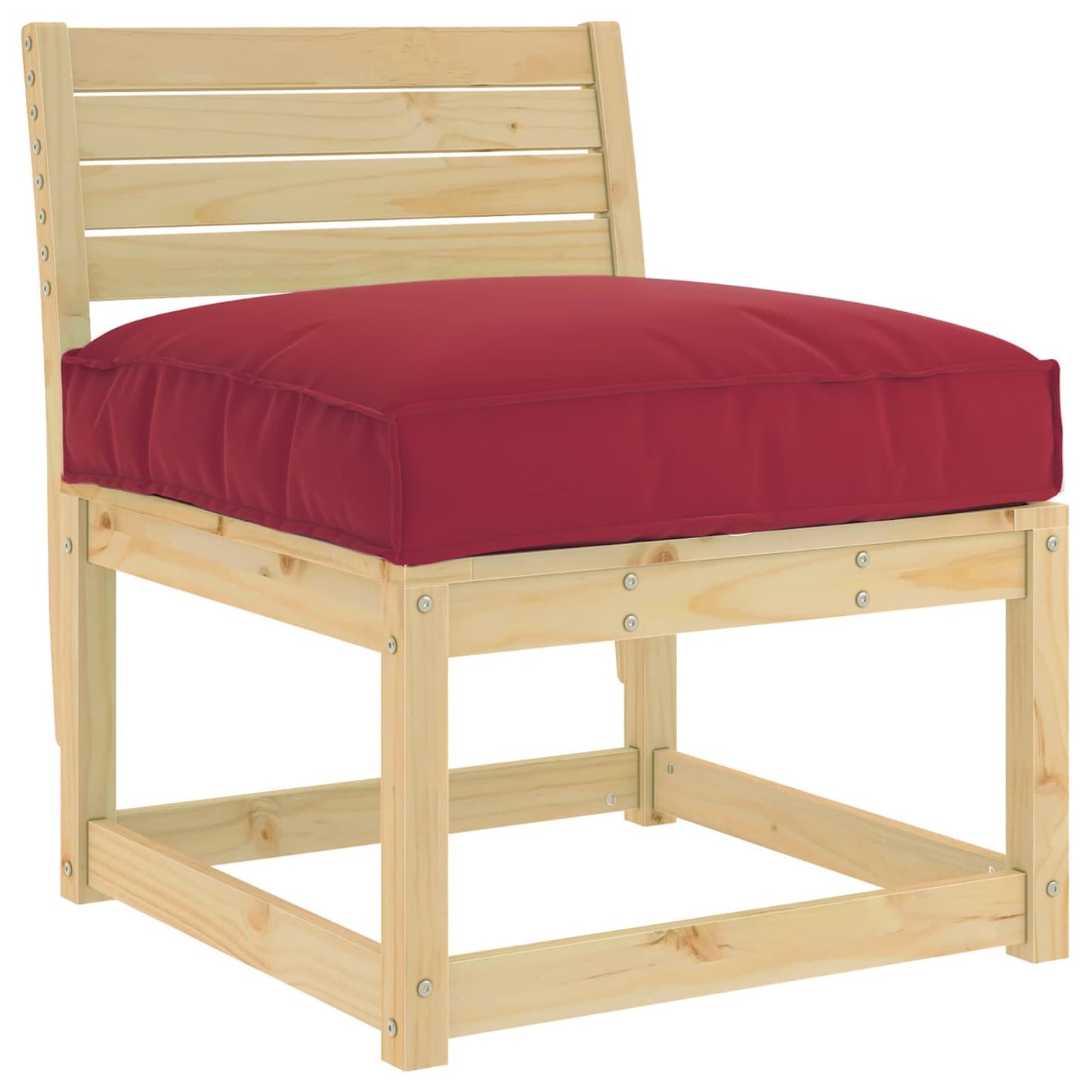 Cuscino Rosso Vino 70 x 70 x 12 cm Tessuto Oxford | homemem39