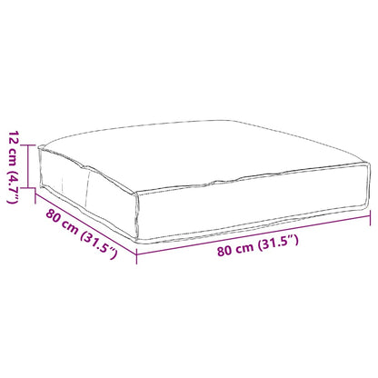 Cuscino Grigio 80 x 80 x 12 cm Tessuto Oxford | homemem39