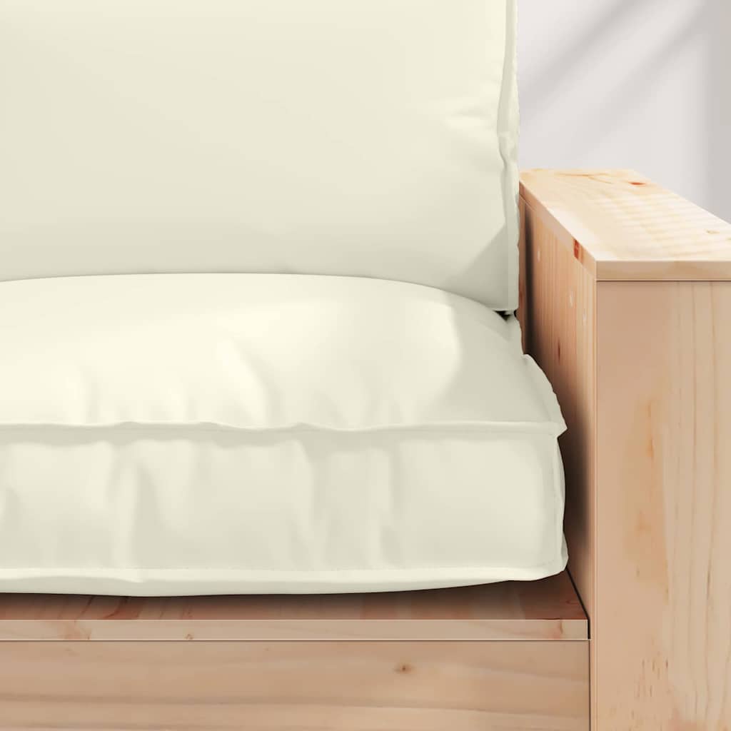 Cuscino Crema 80 x 80 x 12 cm Tessuto Oxford | homemem39