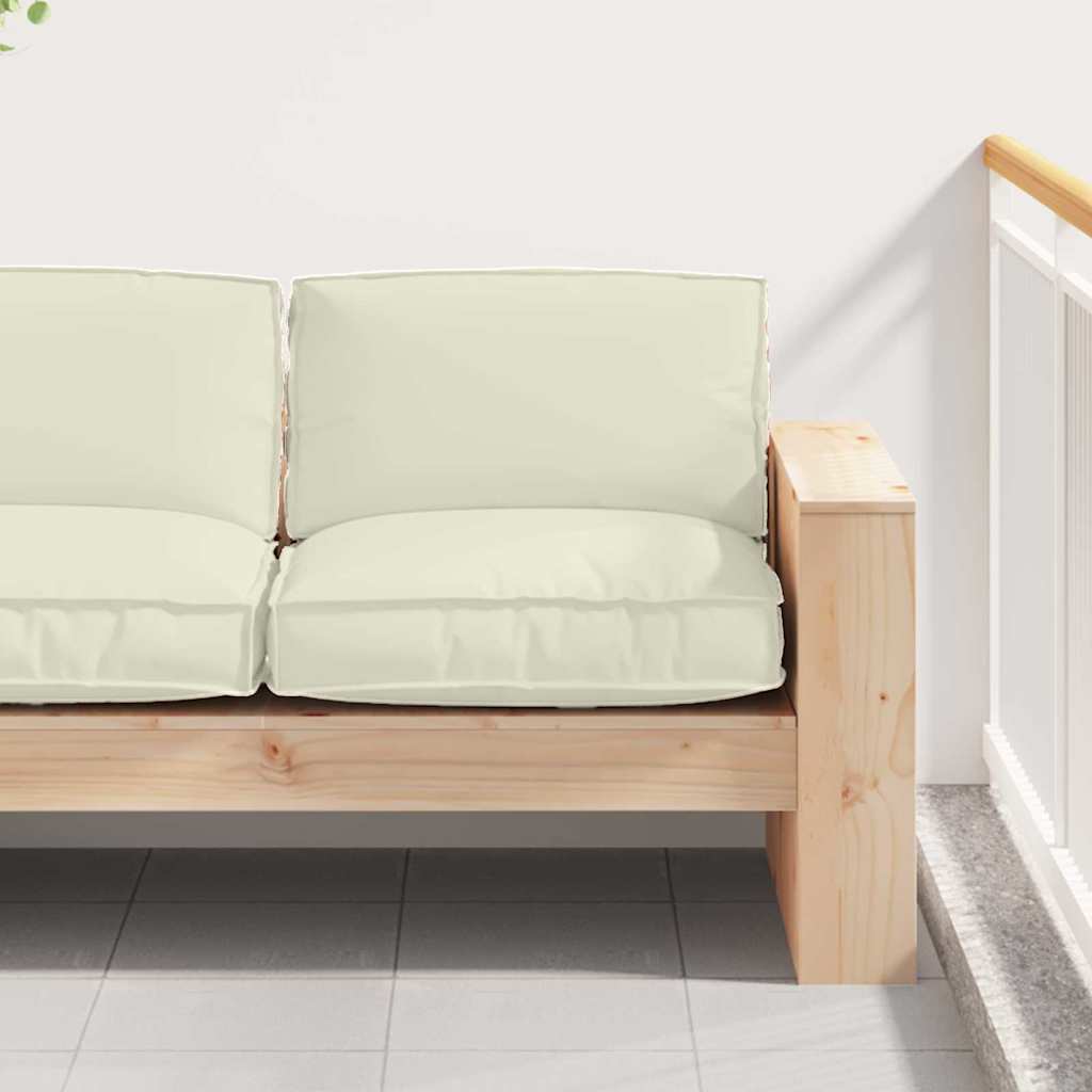 Cuscino Crema 80 x 80 x 12 cm Tessuto Oxford | homemem39