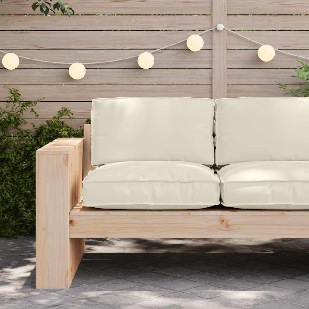 Cuscino Crema 80 x 80 x 12 cm Tessuto Oxford | homemem39