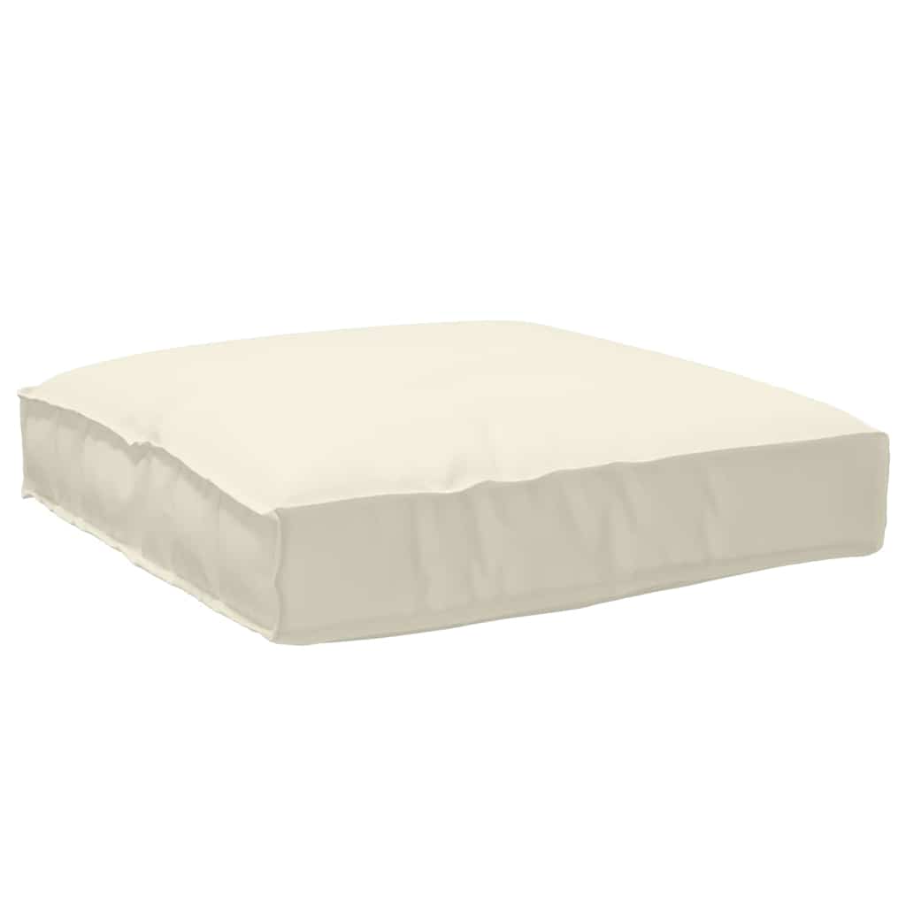 Cuscino Crema 80 x 80 x 12 cm Tessuto Oxford | homemem39