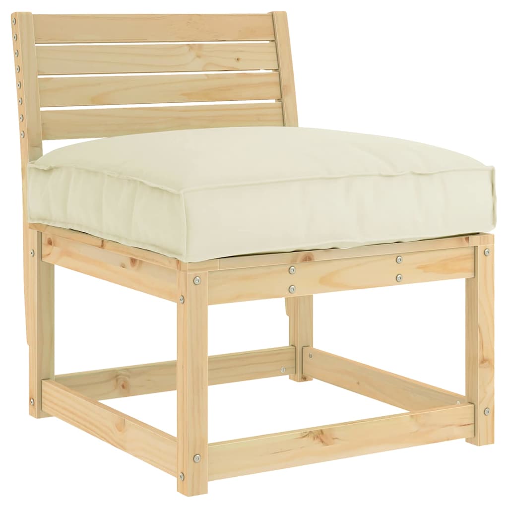 Cuscino Crema 80 x 80 x 12 cm Tessuto Oxford | homemem39