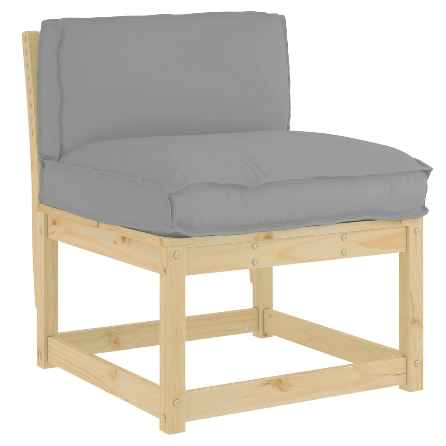 Cuscino Grigio 70 x 40 x 12 cm Tessuto Oxford