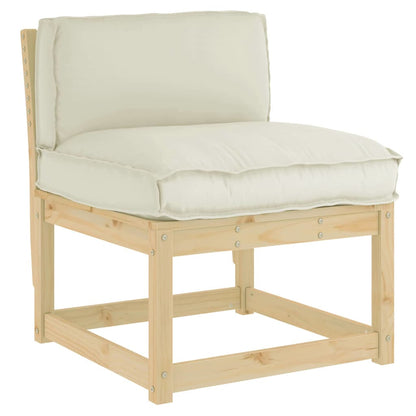 Cuscino Crema 70 x 40 x 12 cm Tessuto Oxford