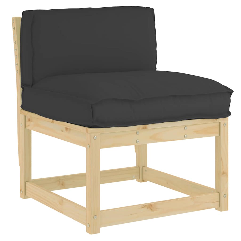 Cuscino Nero 70 x 40 x 12 cm Tessuto Oxford | homemem39