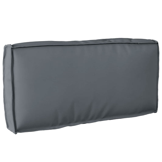 Cuscino Antracite 80 x 40 x 12 cm Tessuto Oxford | homemem39