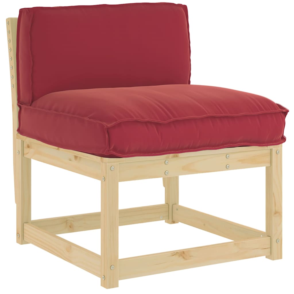 Cuscino Rosso Vino 80 x 40 x 12 cm Tessuto Oxford | homemem39
