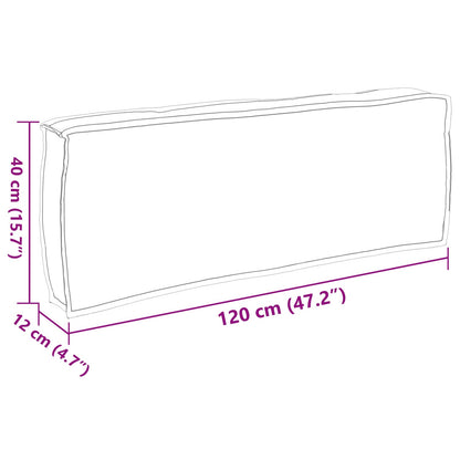 Cuscino Antracite 120 x 40 x 12 cm Tessuto Oxford | homemem39