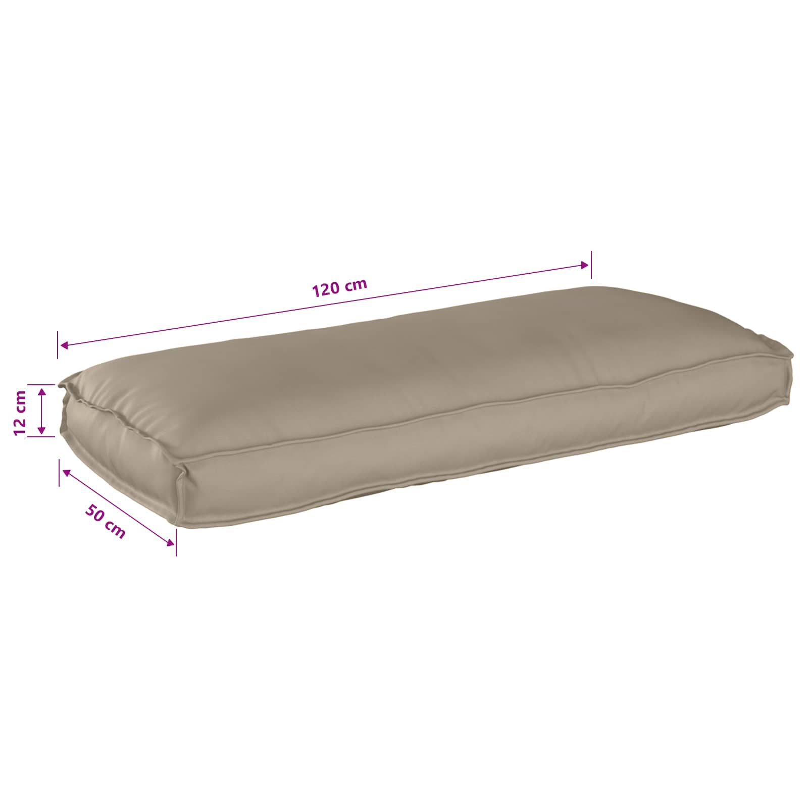 Cuscino Talpa 120 x 50 x 12 cm Tessuto Oxford | homemem39