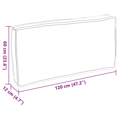 Cuscino Crema 120 x 60 x 12 cm Tessuto Oxford | homemem39