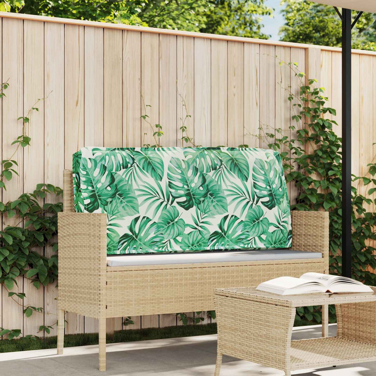Cuscino Motivo Foglia 120 x 60 x 12 cm Tessuto Oxford Foglia | homemem39