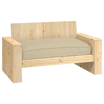 Cuscino Beige 120 x 80 x 12 cm Tessuto Oxford | homemem39