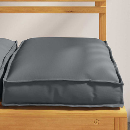 Cuscino 2 pcs Antracite 40 x 40 x 8 cm Tessuto Oxford | homemem39