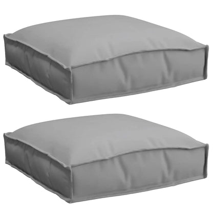 Cuscino 2 pcs Grigio 40 x 40 x 8 cm Tessuto Oxford | homemem39