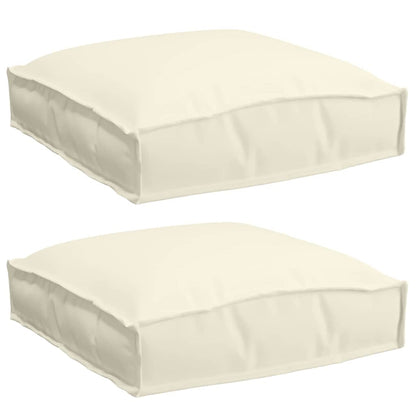 Cuscino 2 pcs Crema 40 x 40 x 8 cm Tessuto Oxford | homemem39