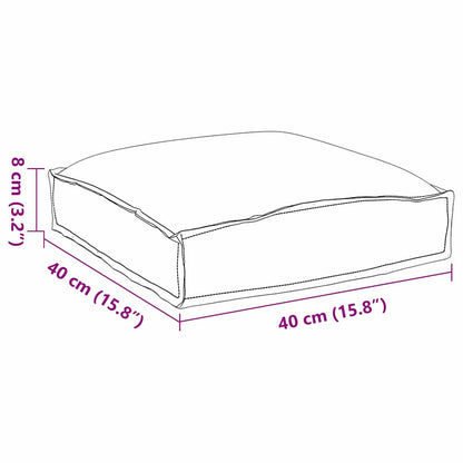 Cuscino 2 pcs Crema 40 x 40 x 8 cm Tessuto Oxford