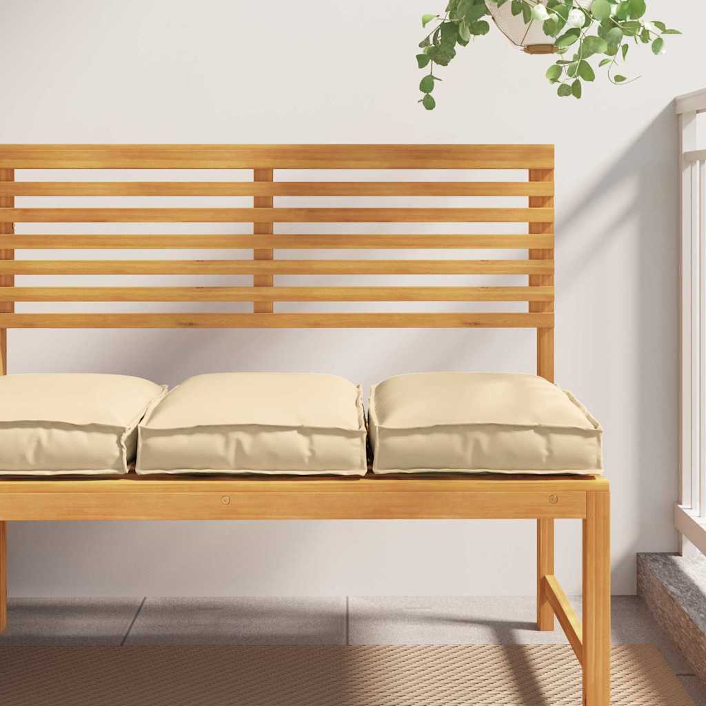 Cuscino 2 pcs Beige 40 x 40 x 8 cm Tessuto Oxford