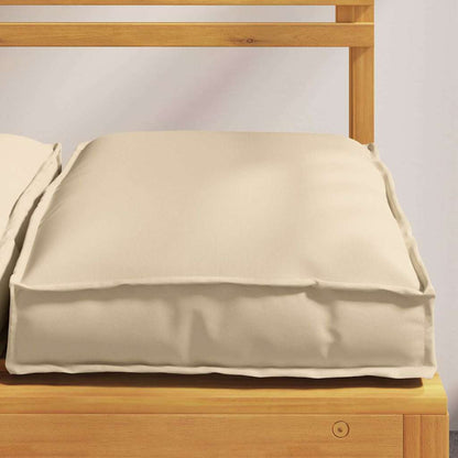 Cuscino 2 pcs Beige 40 x 40 x 8 cm Tessuto Oxford | homemem39