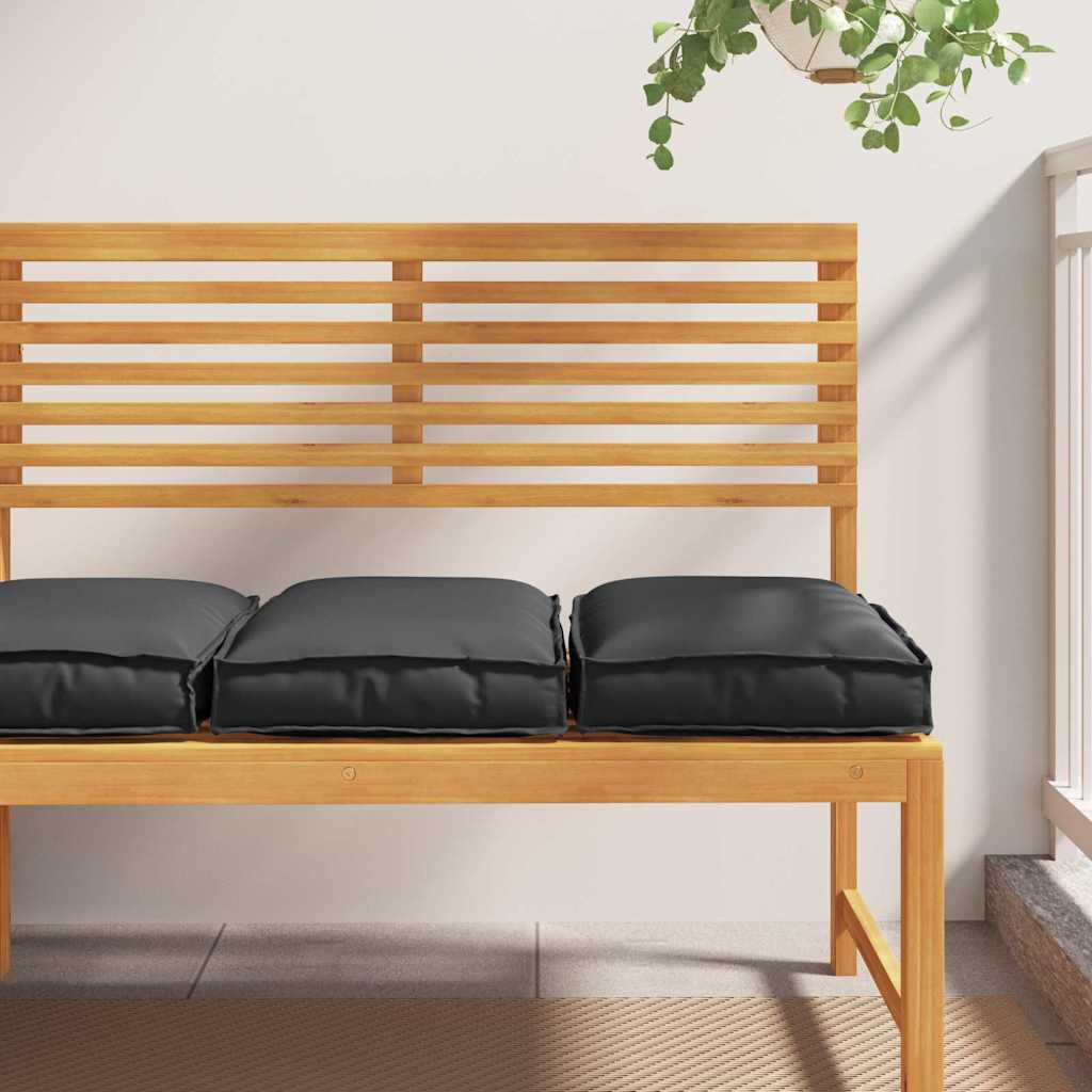 Cuscino 2 pcs Nero 40 x 40 x 8 cm Tessuto Oxford