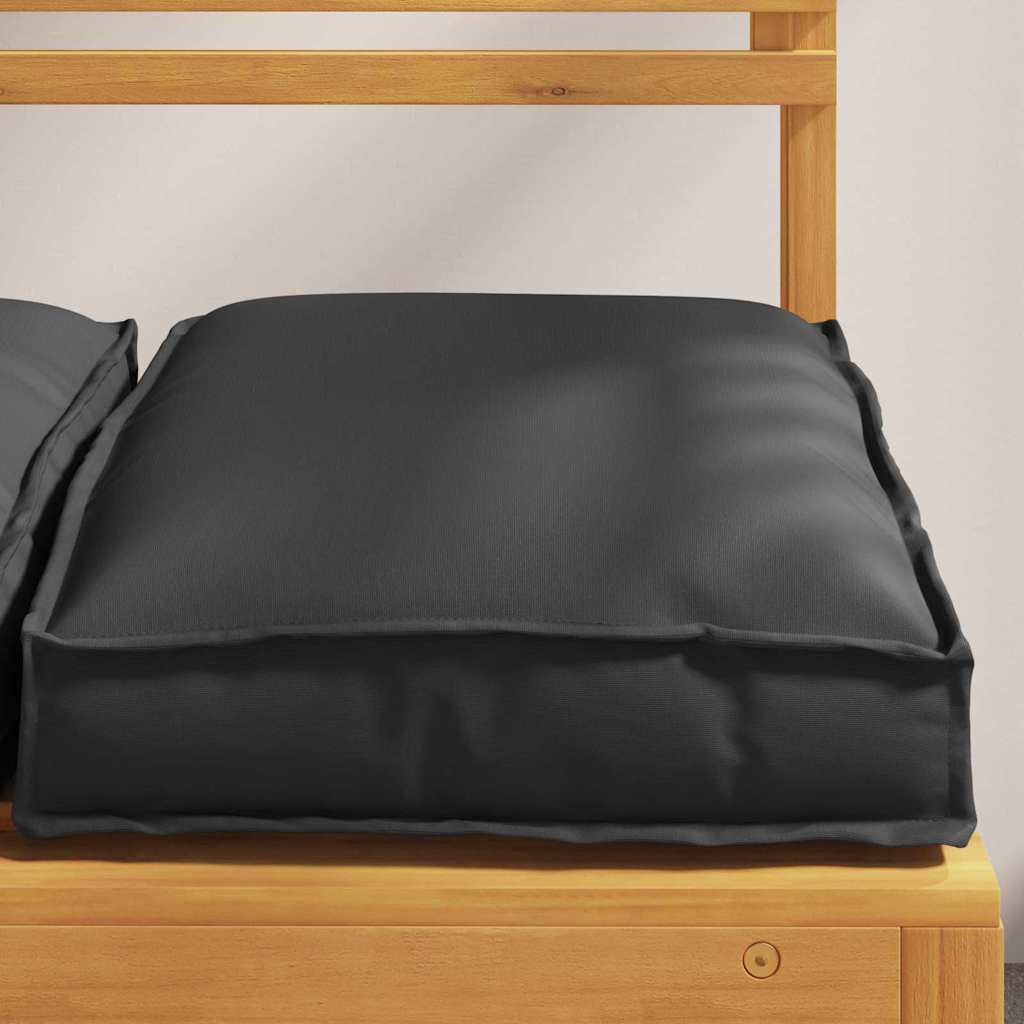 Cuscino 2 pcs Nero 40 x 40 x 8 cm Tessuto Oxford | homemem39
