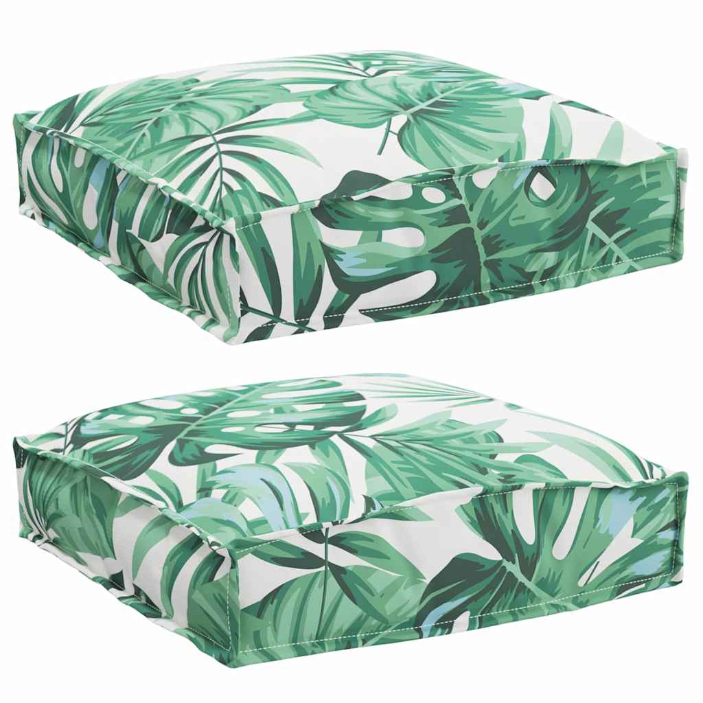 Cuscino 2 pcs Motivo Foglia 40 x 40 x 8 cm Tessuto Oxford | homemem39