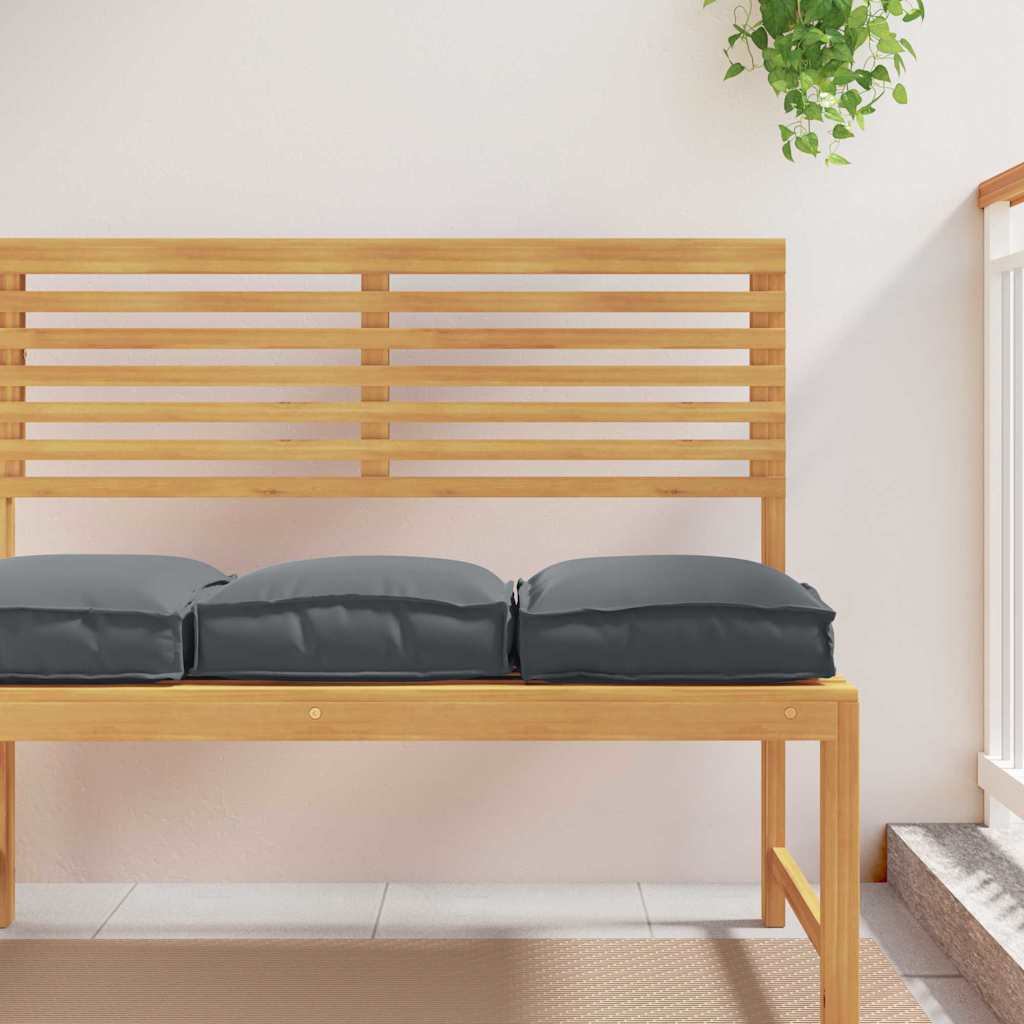 Cuscino 4 pcs Antracite 40 x 40 x 8 cm Tessuto Oxford | homemem39