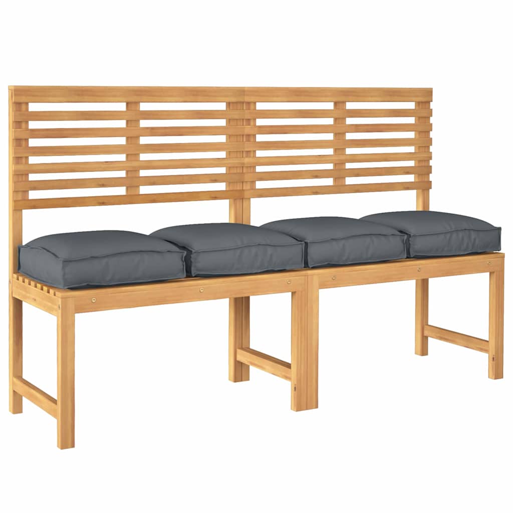 Cuscino 4 pcs Antracite 40 x 40 x 8 cm Tessuto Oxford | homemem39