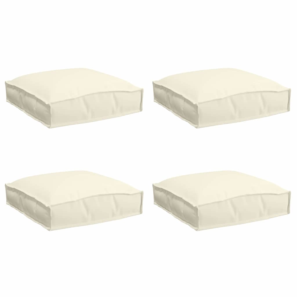 Cuscino 4 pcs Crema 40 x 40 x 8 cm Tessuto Oxford