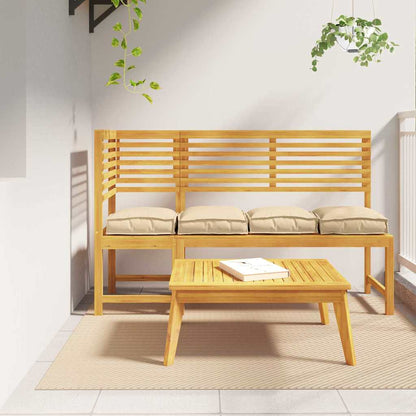 Cuscino 4 pcs Beige 40 x 40 x 8 cm Tessuto Oxford | homemem39
