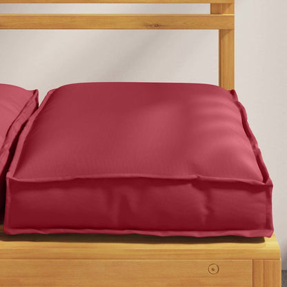 Cuscino 4 pcs Rosso Vino 40 x 40 x 8 cm Tessuto Oxford | homemem39