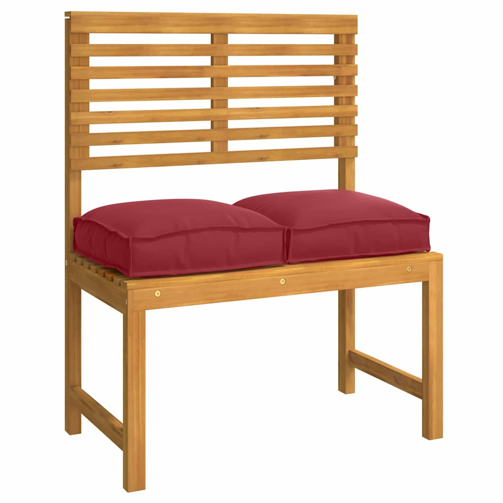 Cuscino 4 pcs Rosso Vino 40 x 40 x 8 cm Tessuto Oxford | homemem39