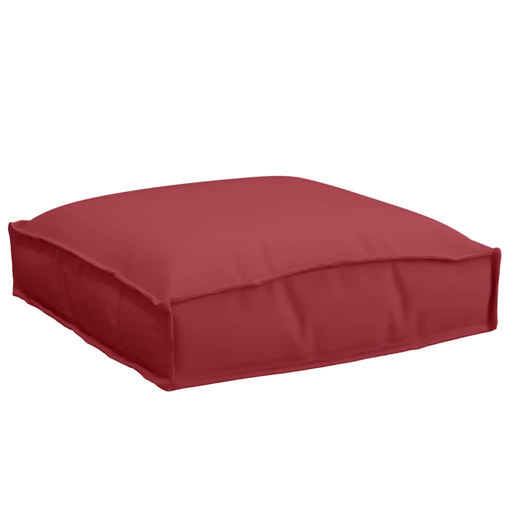 Cuscino 4 pcs Rosso Vino 40 x 40 x 8 cm Tessuto Oxford | homemem39
