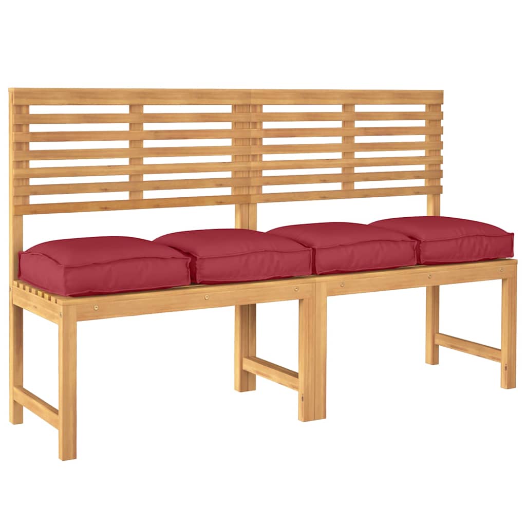 Cuscino 4 pcs Rosso Vino 40 x 40 x 8 cm Tessuto Oxford | homemem39