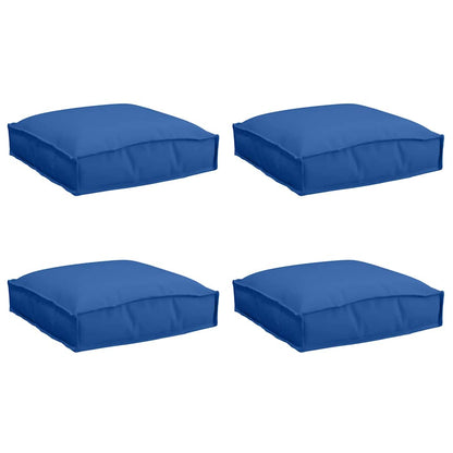 Cuscino 4 pcs Blu Reale 40 x 40 x 8 cm Tessuto Oxford | homemem39