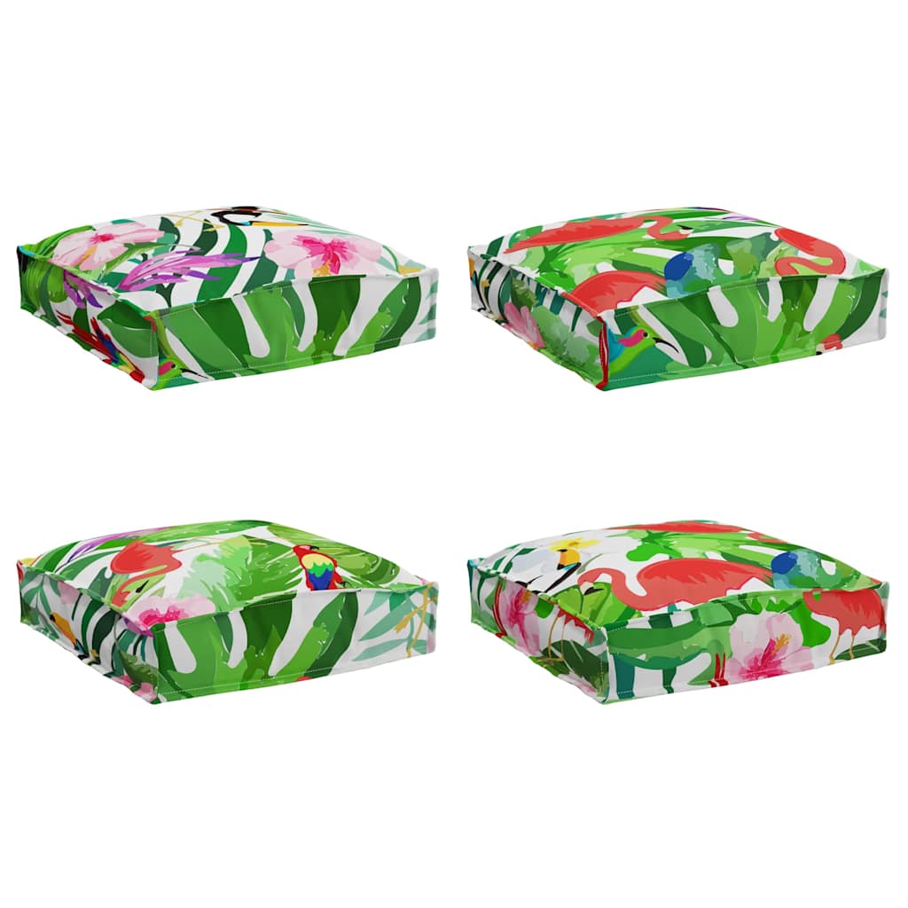 Cuscino 4 pcs Multicolore 40 x 40 x 8 cm Tessuto Oxford | homemem39