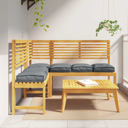 Cuscino 6 pcs Antracite 40 x 40 x 8 cm Tessuto Oxford | homemem39