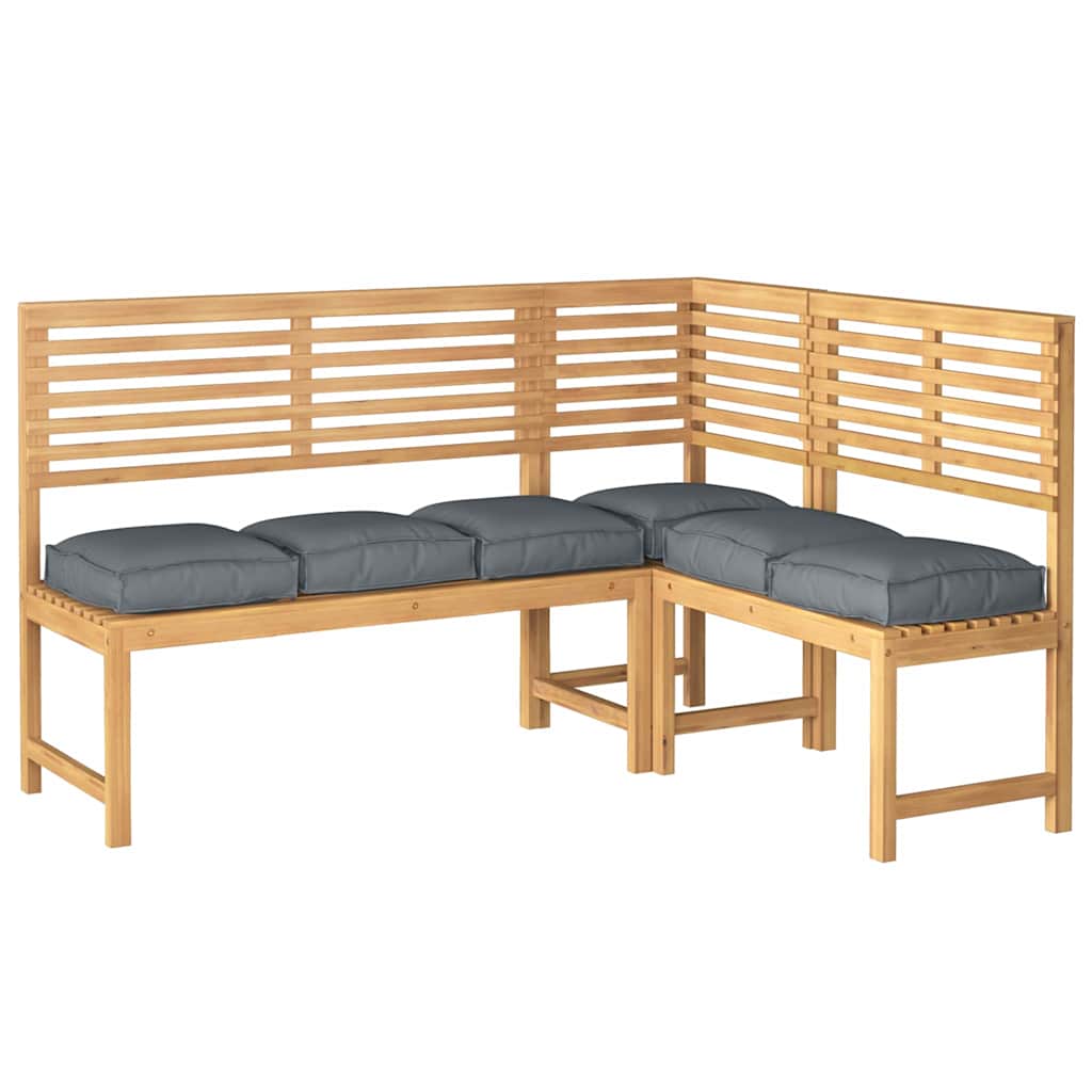Cuscino 6 pcs Antracite 40 x 40 x 8 cm Tessuto Oxford | homemem39