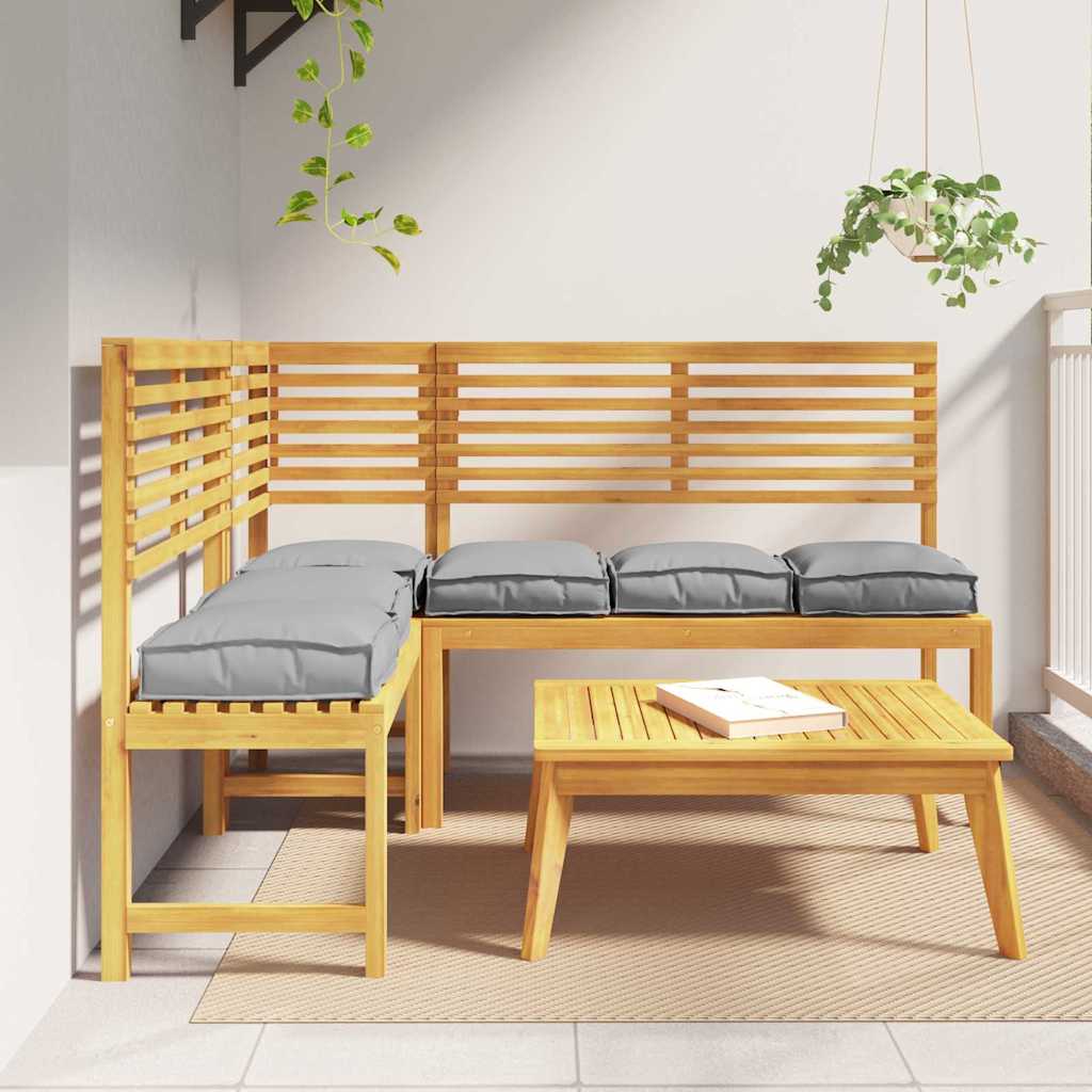 Cuscino 6 pcs Grigio 40 x 40 x 8 cm Tessuto Oxford