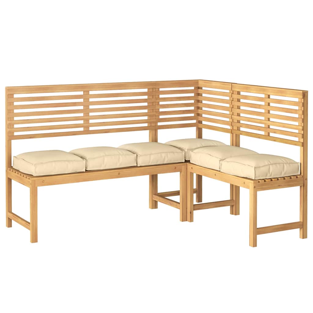 Cuscino 6 pcs Beige 40 x 40 x 8 cm Tessuto Oxford | homemem39