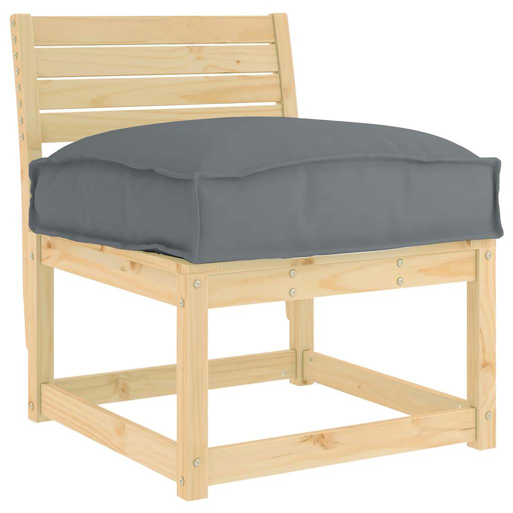 Cuscino Antracite 60 x 40 x 8 cm Tessuto Oxford | homemem39