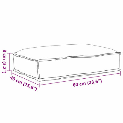Cuscino Antracite 60 x 40 x 8 cm Tessuto Oxford | homemem39