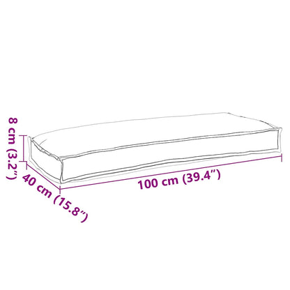 Cuscino Crema 100 x 40 x 8 cm Tessuto Oxford | homemem39