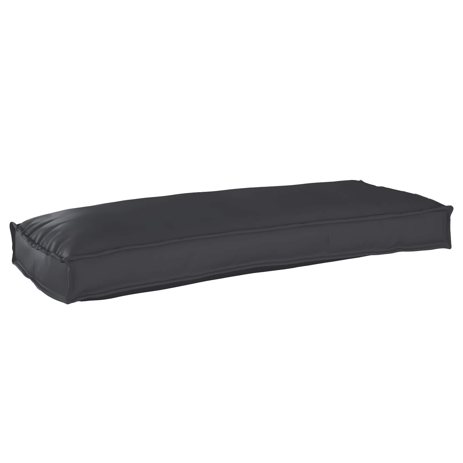 Cuscino Nero 100 x 40 x 8 cm Tessuto Oxford | homemem39